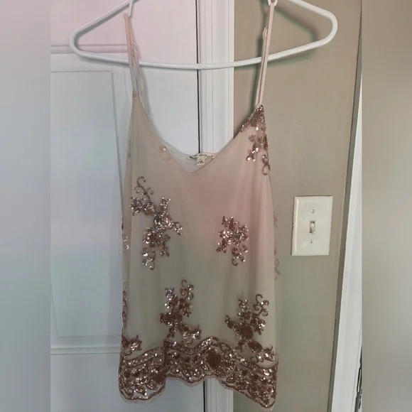 About A Girl Pink Embellished Sleeveless Camisole - Picture 2 of 7